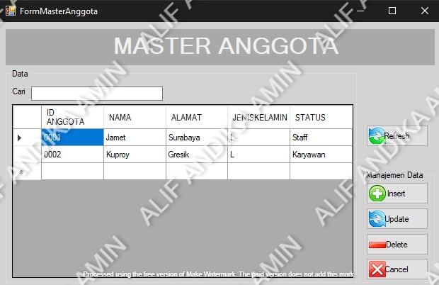 Halaman Anggota