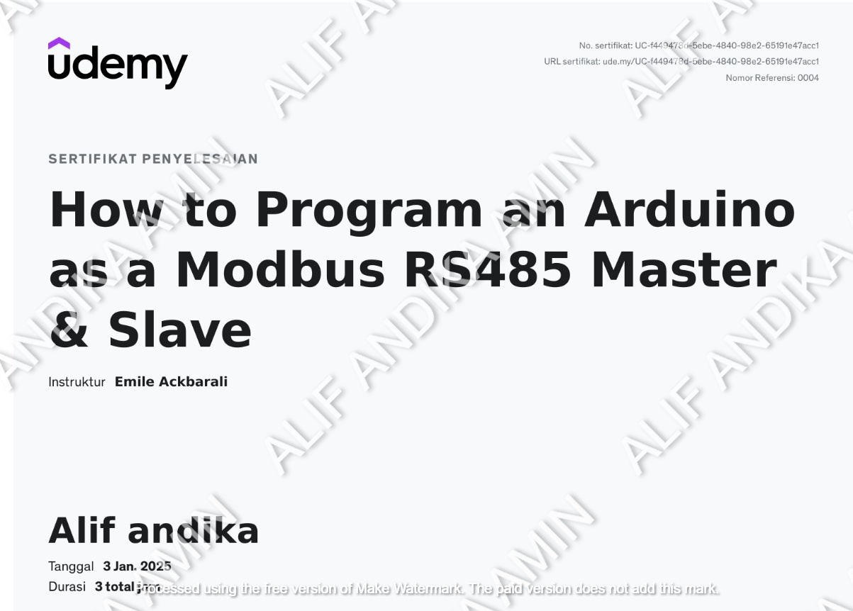 Sertifikat Udemy 3